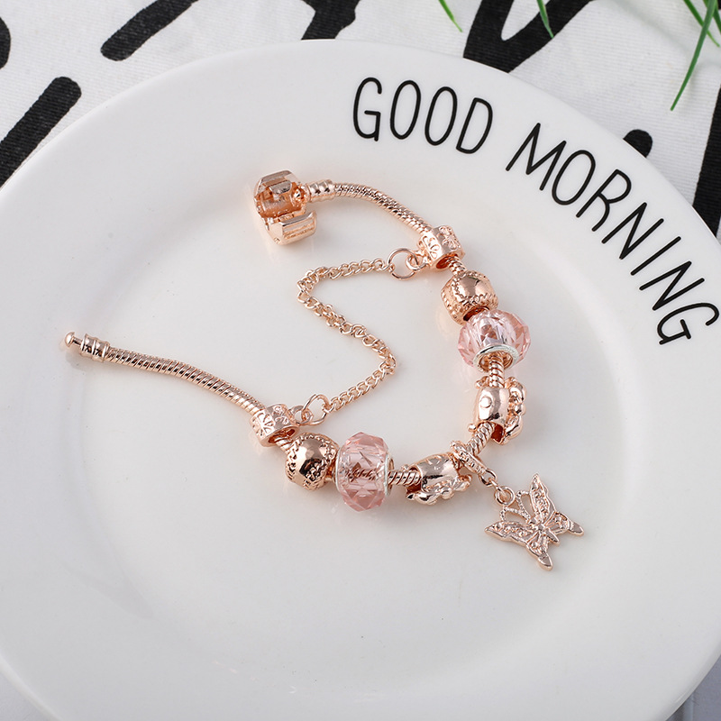 Fashion Love Geometric Rose Gold Bracelet