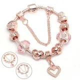 Fashion Love Geometric Rose Gold Bracelet 8