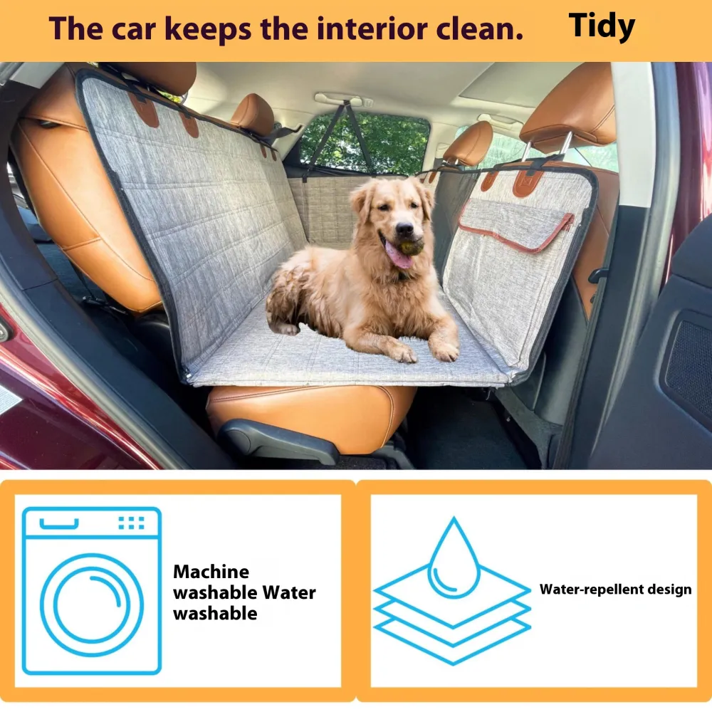 Widened Support Plate Car Dog Bed Rear Seat 6