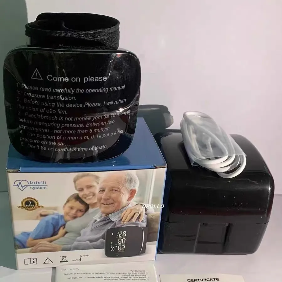 Wrist Sphygmomanometer Rechargeable Blood 7