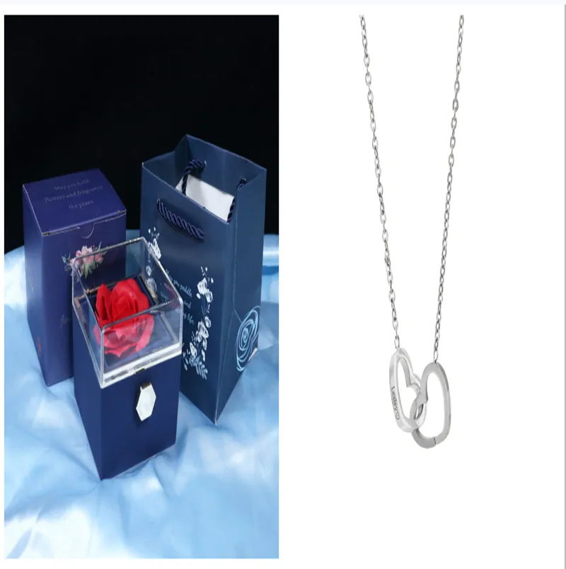 Rotating Soap Flower Rose Gift Box Creative 12