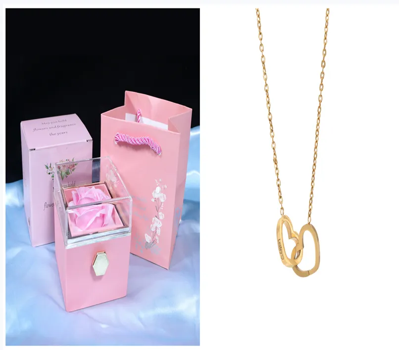Rotating Soap Flower Rose Gift Box Creative 9