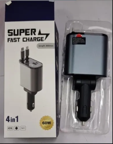 Metal Car Charger 100W Super Fast Charging 21