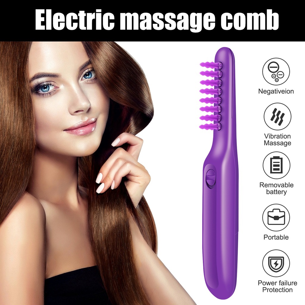 Electric Detangling Brush Scalp Massage Hair 2