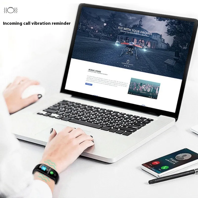Color Screen F21 Smart Bracelet Monitor 6