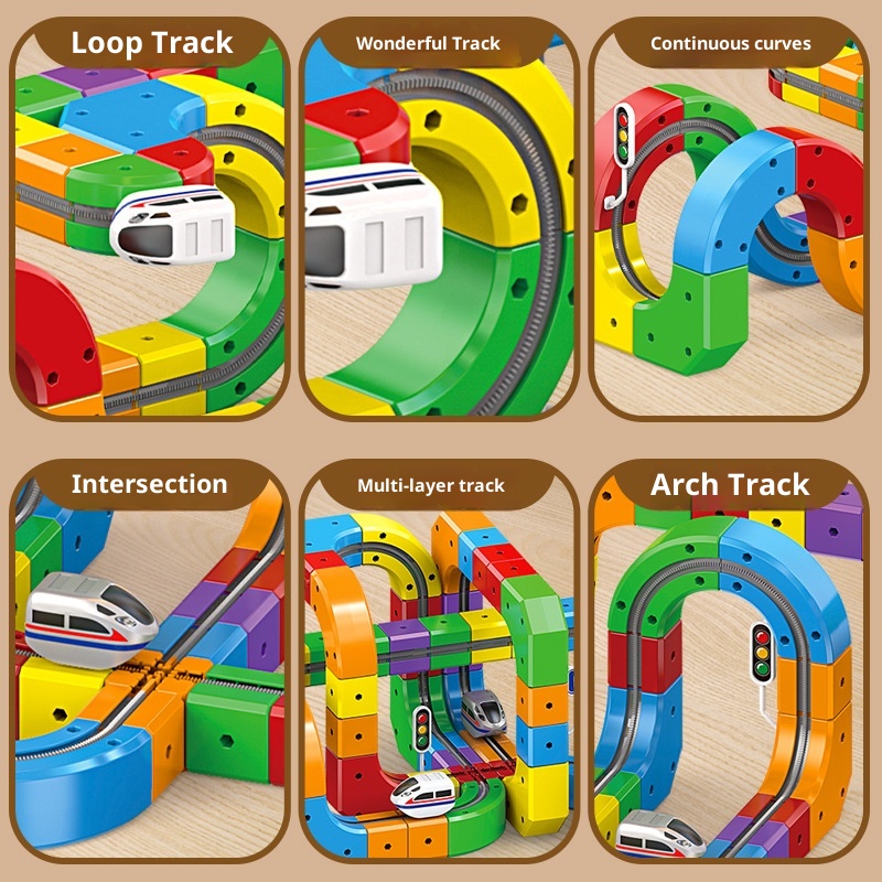 Small Train Track Cube Electric Assembled