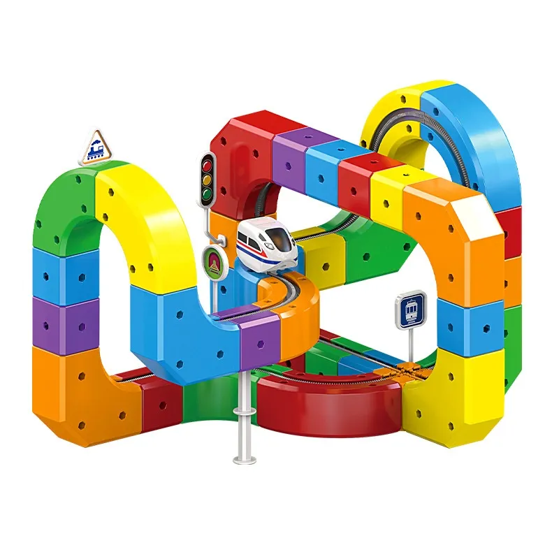 Small Train Track Cube Electric Assembled 10