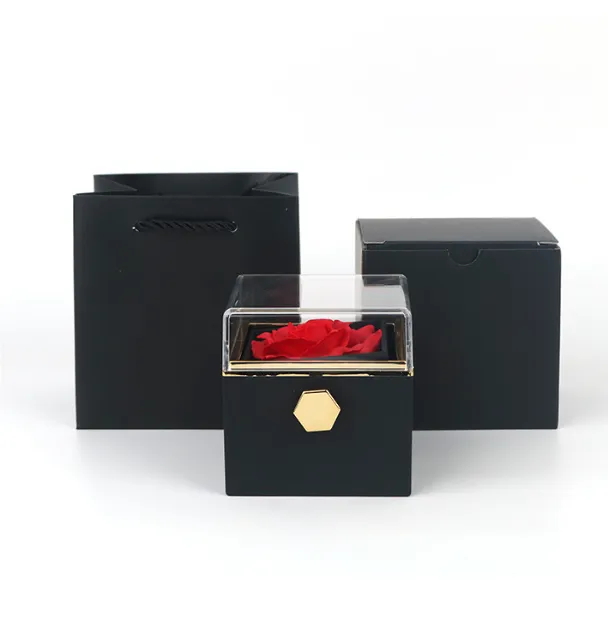 Rotating Soap Flower Rose Gift Box Creative 10