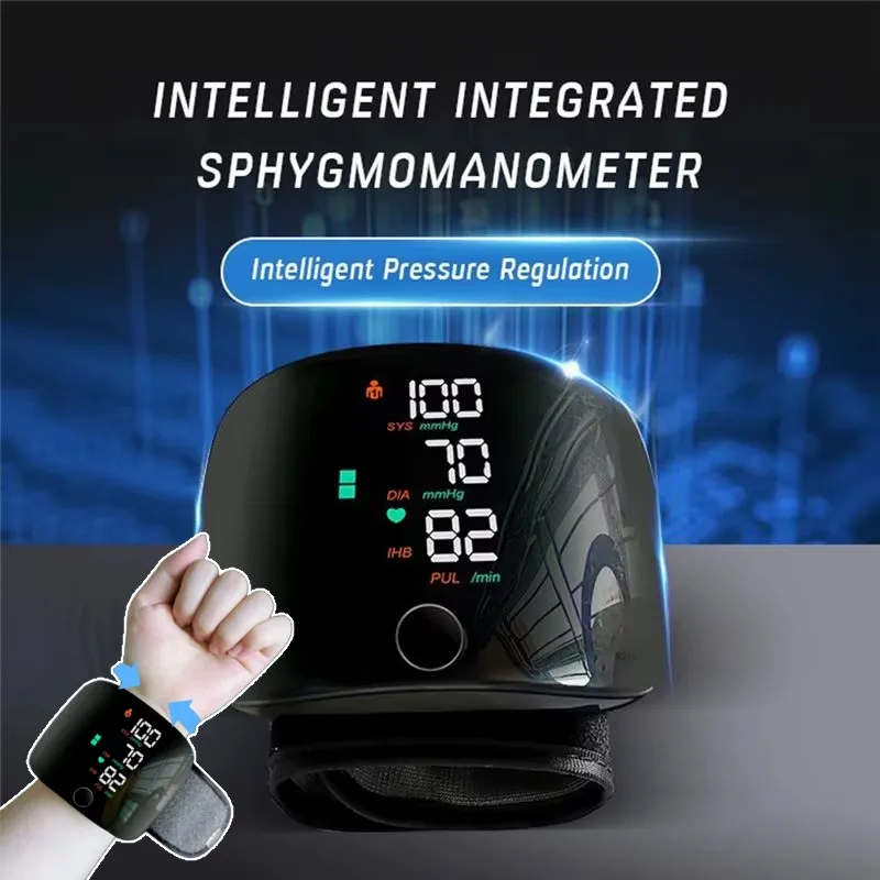 Wrist Sphygmomanometer Rechargeable Blood 6