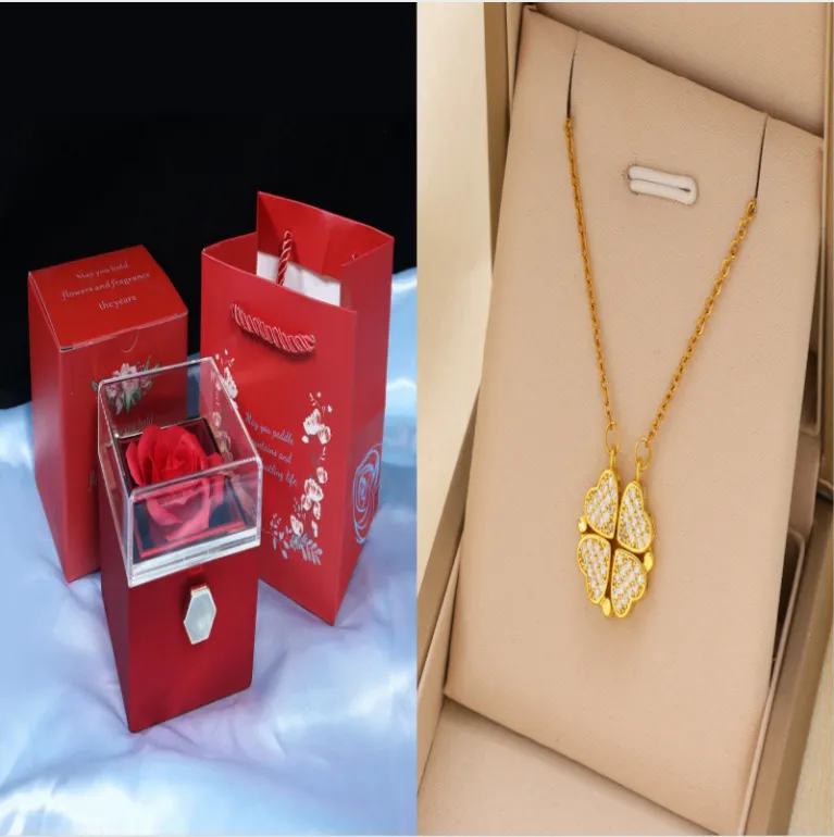 Rotating Soap Flower Rose Gift Box Creative 6