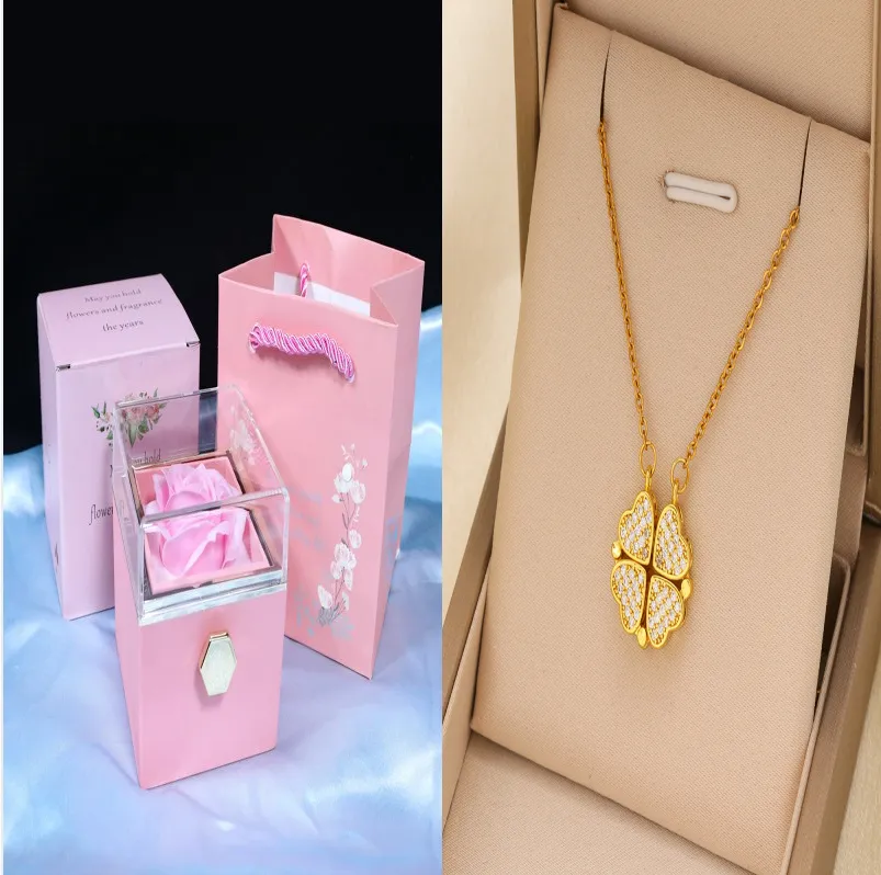 Rotating Soap Flower Rose Gift Box Creative 5