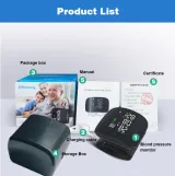 Wrist Sphygmomanometer Rechargeable Blood 8