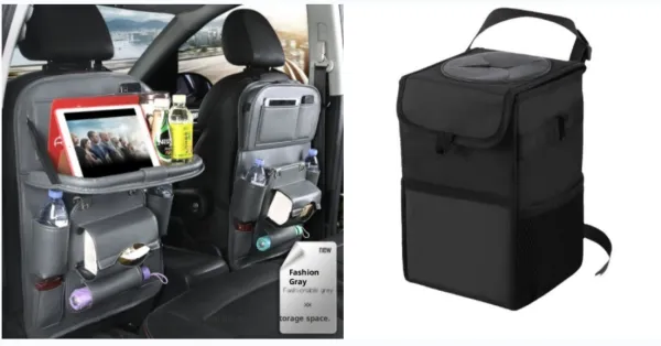 PU Leather Car Seat-Back Organizer